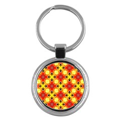 Cute Pretty Elegant Pattern Key Chain (round) by GardenOfOphir