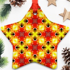 Cute Pretty Elegant Pattern Star Ornament (two Sides) by GardenOfOphir