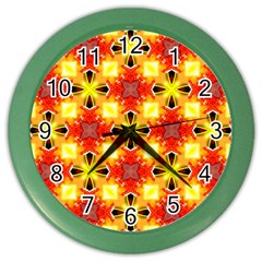 Cute Pretty Elegant Pattern Wall Clock (color) by GardenOfOphir