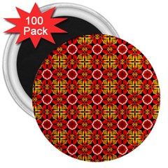 Cute Pretty Elegant Pattern 3  Button Magnet (100 Pack)