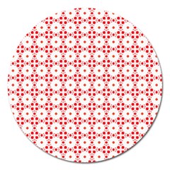 Cute Pretty Elegant Pattern Magnet 5  (round)