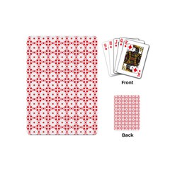 Cute Pretty Elegant Pattern Playing Cards (mini) by GardenOfOphir