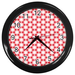 Cute Pretty Elegant Pattern Wall Clock (black)