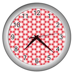 Cute Pretty Elegant Pattern Wall Clock (silver)