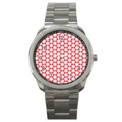 Cute Pretty Elegant Pattern Sport Metal Watch by GardenOfOphir