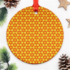 Cute Pretty Elegant Pattern Round Ornament