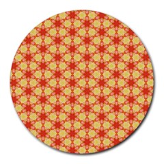 Cute Pretty Elegant Pattern 8  Mouse Pad (round) by GardenOfOphir