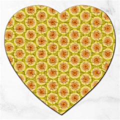 Cute Pretty Elegant Pattern Jigsaw Puzzle (heart) by GardenOfOphir