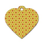 Cute Pretty Elegant Pattern Dog Tag Heart (One Sided)  Front