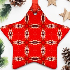 Cute Pretty Elegant Pattern Star Ornament