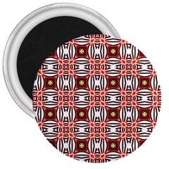 Cute Pretty Elegant Pattern 3  Button Magnet