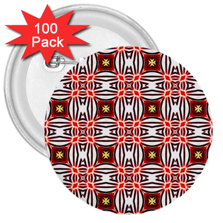 Cute Pretty Elegant Pattern 3  Button (100 pack)