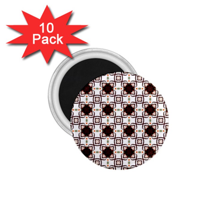 Cute Pretty Elegant Pattern 1.75  Button Magnet (10 pack)