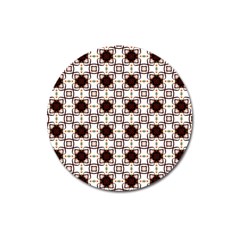 Cute Pretty Elegant Pattern Magnet 3  (round)