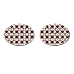 Cute Pretty Elegant Pattern Cufflinks (oval)