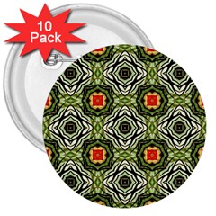 Cute Pretty Elegant Pattern 3  Button (10 Pack)