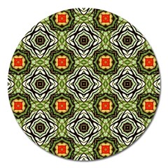 Cute Pretty Elegant Pattern Magnet 5  (round) by GardenOfOphir