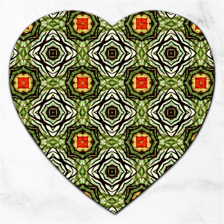 Cute Pretty Elegant Pattern Jigsaw Puzzle (Heart)