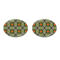 Cute Pretty Elegant Pattern Cufflinks (oval)