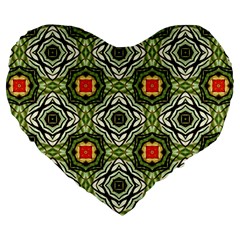 Cute Pretty Elegant Pattern 19  Premium Heart Shape Cushion