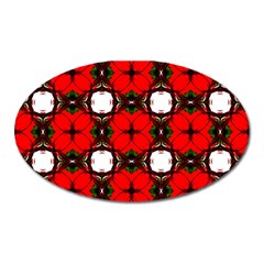 Cute Pretty Elegant Pattern Magnet (oval)