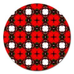 Cute Pretty Elegant Pattern Magnet 5  (round) by GardenOfOphir