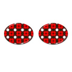 Cute Pretty Elegant Pattern Cufflinks (oval) by GardenOfOphir