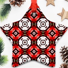 Cute Pretty Elegant Pattern Star Ornament