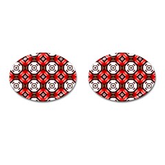 Cute Pretty Elegant Pattern Cufflinks (oval)