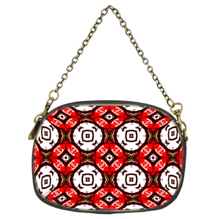 Cute Pretty Elegant Pattern Chain Purse (Two Sided) 