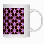 Cute Pretty Elegant Pattern White Coffee Mug Right