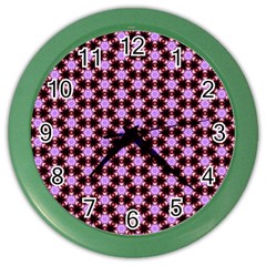 Cute Pretty Elegant Pattern Wall Clock (color) by GardenOfOphir