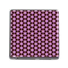 Cute Pretty Elegant Pattern Memory Card Reader With Storage (square)