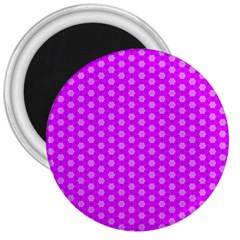 Cute Pretty Elegant Pattern 3  Button Magnet