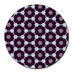 Cute Pretty Elegant Pattern 8  Mouse Pad (round) by GardenOfOphir