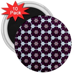 Cute Pretty Elegant Pattern 3  Button Magnet (10 Pack)