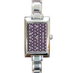 Cute Pretty Elegant Pattern Rectangular Italian Charm Watch