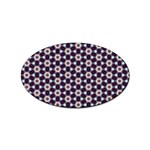 Cute Pretty Elegant Pattern Sticker (Oval) Front