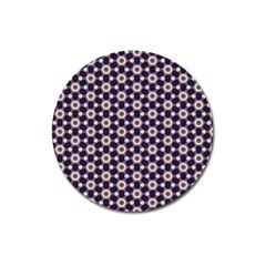 Cute Pretty Elegant Pattern Magnet 3  (round)