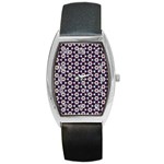 Cute Pretty Elegant Pattern Tonneau Leather Watch Front