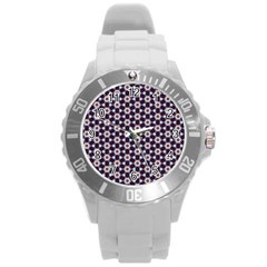 Cute Pretty Elegant Pattern Plastic Sport Watch (large)