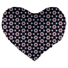 Cute Pretty Elegant Pattern 19  Premium Flano Heart Shape Cushion