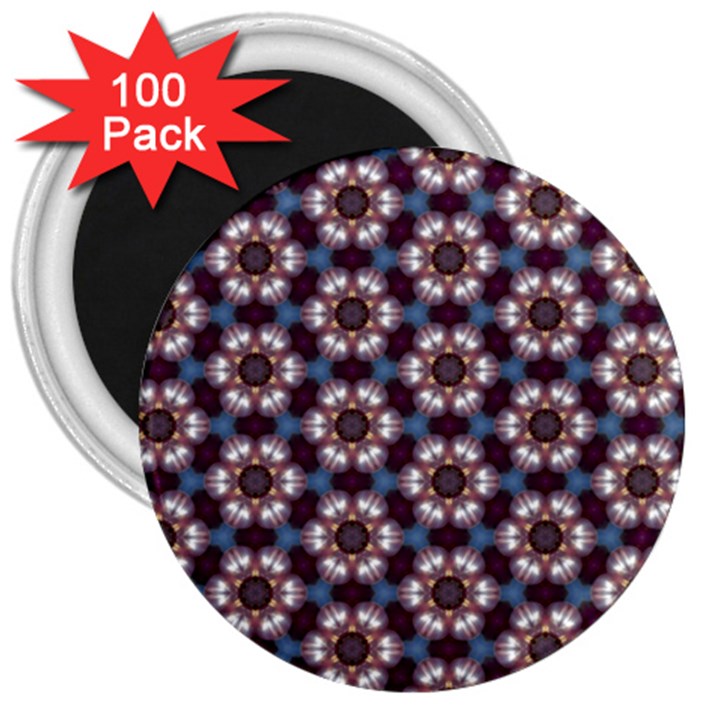 Cute Pretty Elegant Pattern 3  Button Magnet (100 pack)