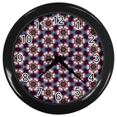 Cute Pretty Elegant Pattern Wall Clock (black)