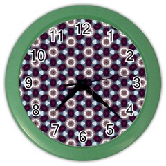 Cute Pretty Elegant Pattern Wall Clock (color) by GardenOfOphir