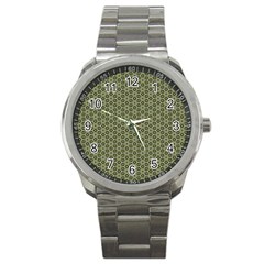 Cute Pretty Elegant Pattern Sport Metal Watch by GardenOfOphir