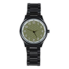 Cute Pretty Elegant Pattern Sport Metal Watch (black) by GardenOfOphir