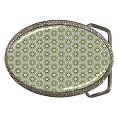 Cute Pretty Elegant Pattern Belt Buckle (oval) by GardenOfOphir