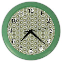 Cute Pretty Elegant Pattern Wall Clock (color) by GardenOfOphir