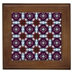 Cute Pretty Elegant Pattern Framed Ceramic Tile by GardenOfOphir